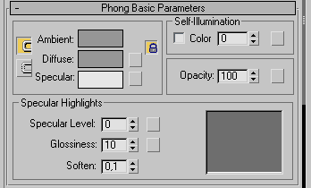 Phong Basic Parameters